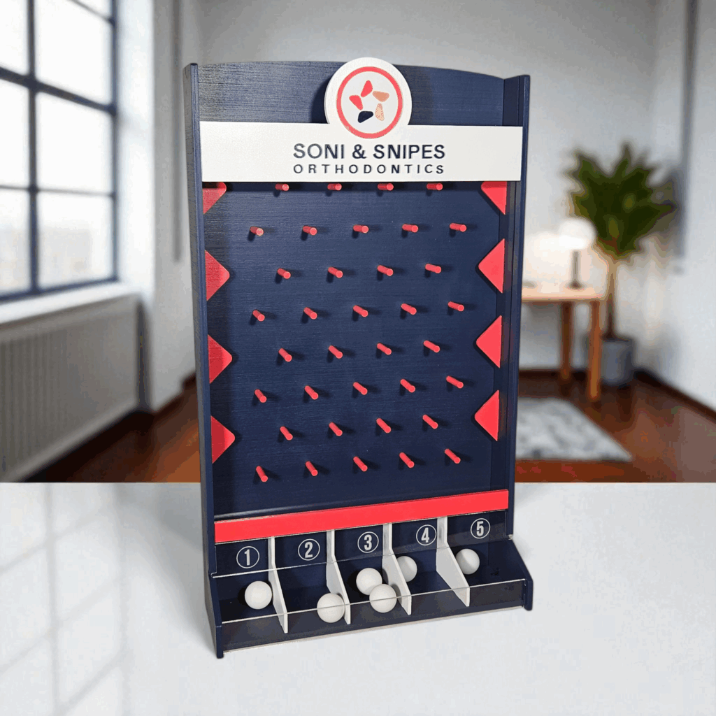 Small Plinko boards by Robert Kauffman