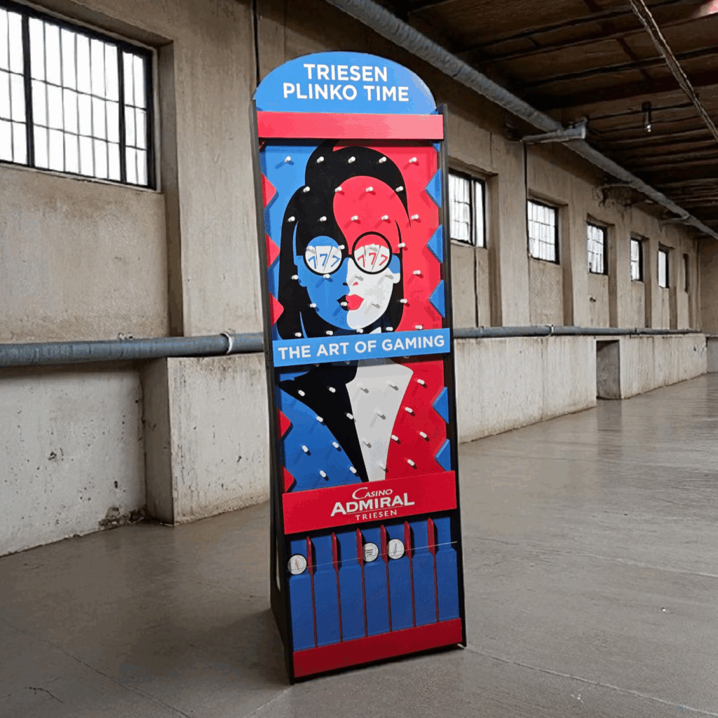 Large Plinko boards by Robert Kauffman