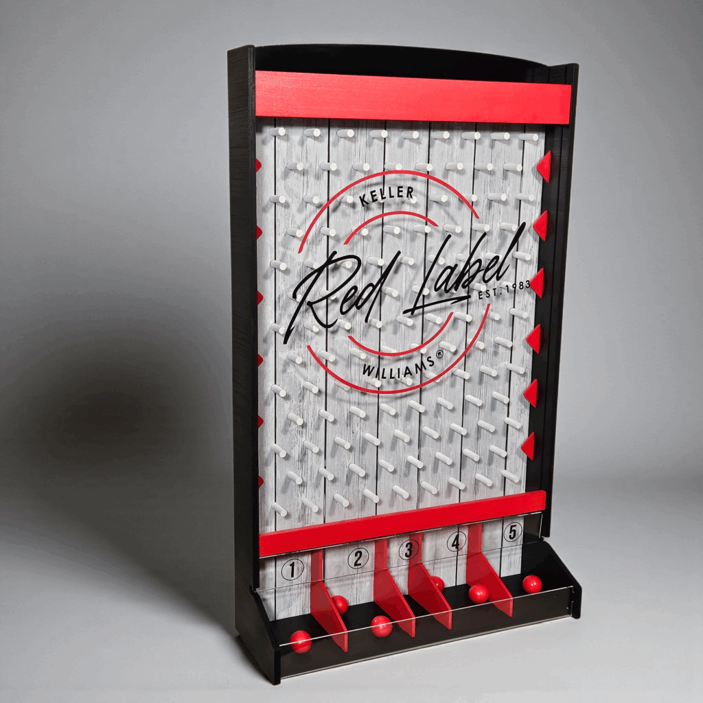 Small Plinko boards by Robert Kauffman