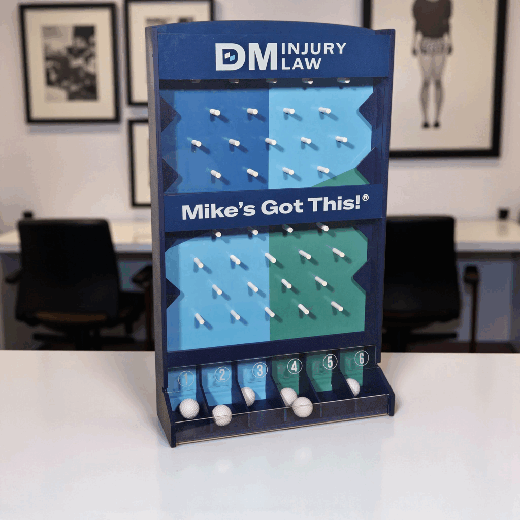 Small Plinko boards by Robert Kauffman